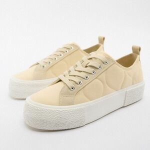 Zara beige sneakers size 37